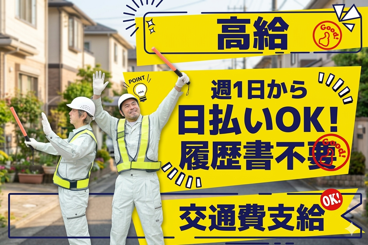 イープロ警備 （㈱E-PROTECT） 神奈川県川崎市高津区溝の口の契約社員 交通誘導警備員の求人情報イメージ1